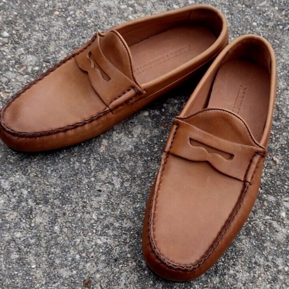 Allen Edmonds Super Sport Tan Leather Penny Loafers 7.5 D NWOT main image 5